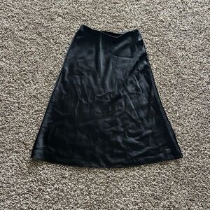 Ralph Lauren Black A-Line Silk Skirt